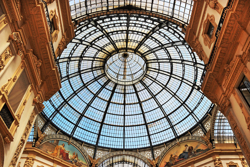 ITALY, Lombardy, MILAN, Piazza Del Duomo, Galleria Vittorio Emanuele II, architecture, TL2039JPLA 1000