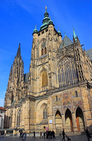 Czech Rep, PRAGUE, Prague Castle complex, St Vitus Cathedral, CZ1243JPL 370