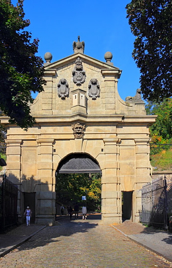 Czech Rep, PRAGUE, Vysherad, Leopold's Gate, CZ1653JPL 533 deep