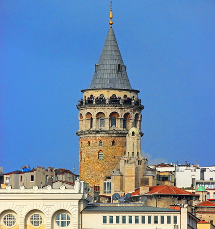 TURKEY, Istanbul, Galat Tower, and New City buildings, TUR1012JPL A 450