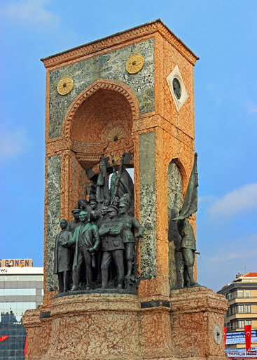 TURKEY, Istanbul, New City, Taksim Square, Republic Monument, TUR1439PL A 550 deep