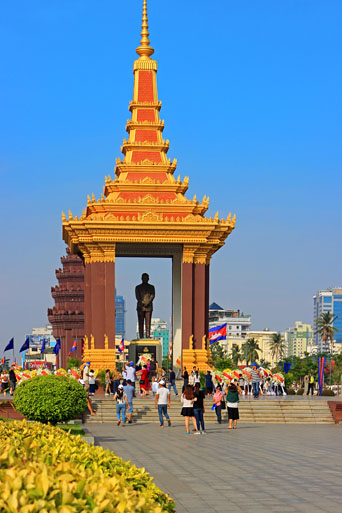 CAMBODIA, Phnom Penh, Norodom Sihanouk Memorial, CAM1781JPL 513 deep