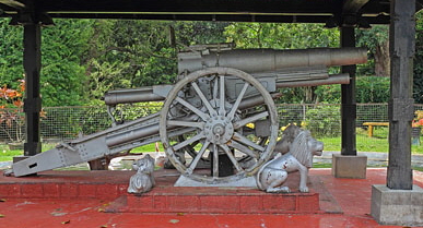 Raja Wasala Park, Japanese Gun presented by Lord Louis Mountbatten copy