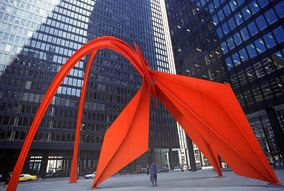 CHICAGO, Downtown, Flamingo sculpture, by Calder, CHI813JPL 284