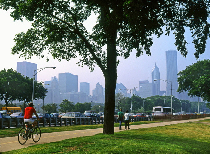 CHICAGO, Grant Park and Downtown skyline, CHI793JPL A  700