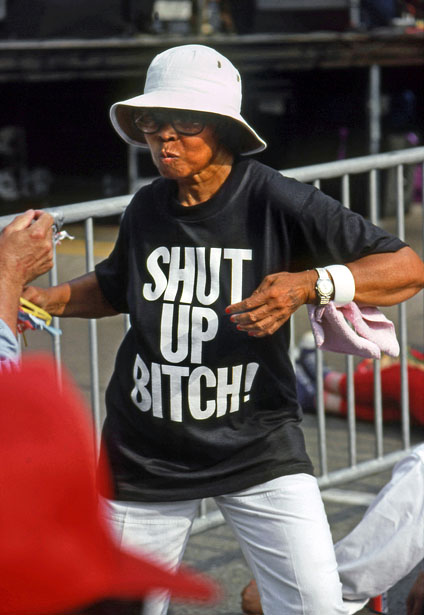 USA, Illinois, CHICAGO, Grant Park, Blues Festival, woman dancing, CHI830JPL A 424