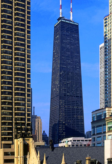 USA, Illinois, CHICAGO, John Hancock Tower, US2819JPLPB  A 533 deep
