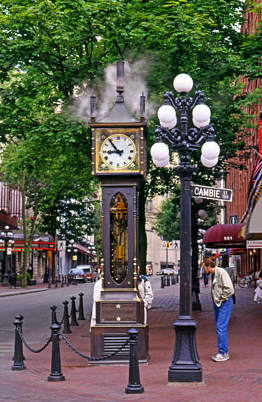 CANADA, British Columbia, VANCOUVER, Gastown (historic area), Steam Clock, CAN583JPL A 370