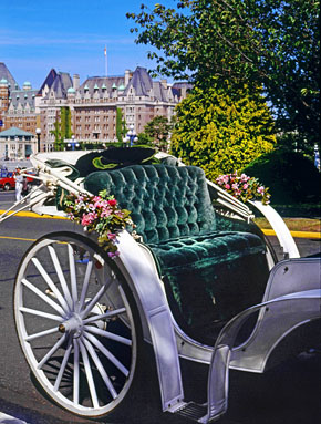 CANADA, British Columbia, Vancouver Island, VICTORIA, horse drawn carriage, CAN457JPL A 290