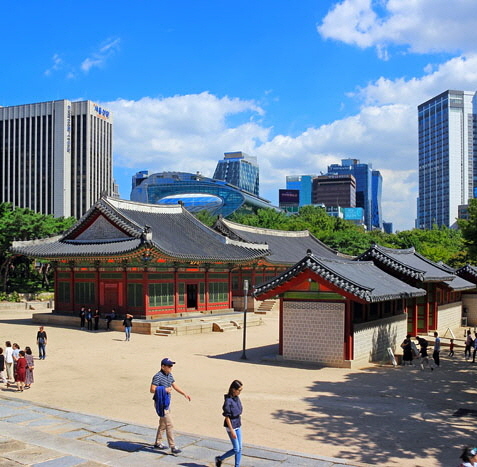 South Korea, SEOUL, Deoksugung Palace, complex, buildings, SK827JPL A 700