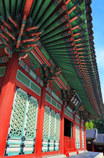 South Korea, SEOUL, Gyeonghuigung Palace, Sungjeongjeon (main hall), architecture, SK700JPL A 375