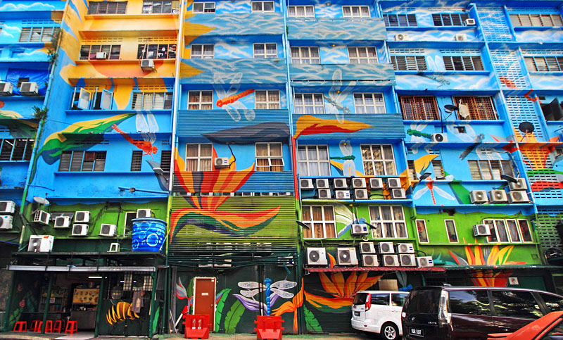 Malaysia, KUALA LUMPUR, Street Art, Bukit Bintang area, Jalan Rembia murals, MSA1261JPL 800