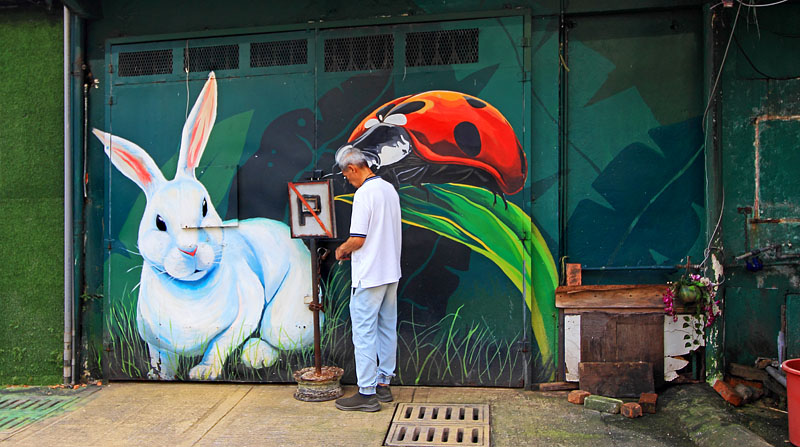 Malaysia, KUALA LUMPUR, Street Art, Bukit Bintang area, Jalan Rembia murals, MSA1263JPL 800