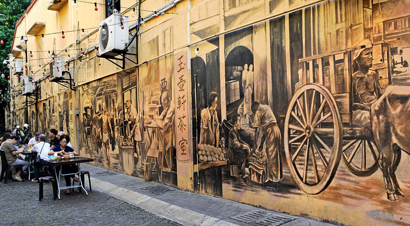Malaysia, KUALA LUMPUR, Street Art, Petaling Street, Lorong Petaling 2 street, MSA1200JPL 800