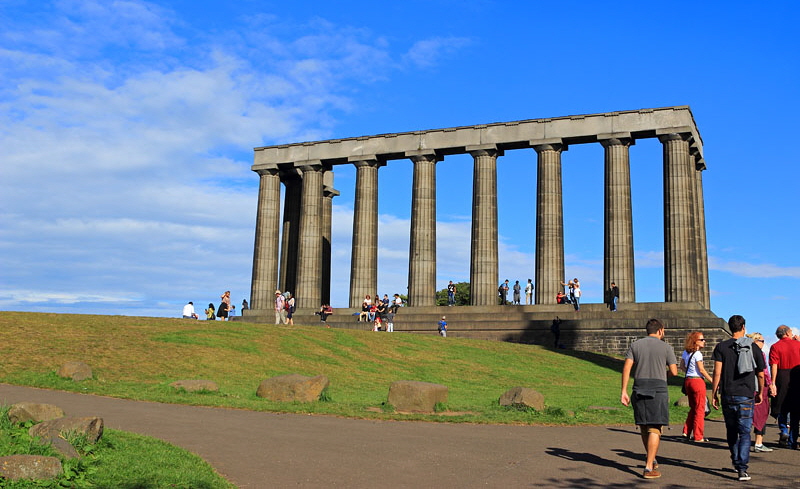 SCOTLAND, Edinburgh, Calton Hill, National Monument, SCO840JPL 800