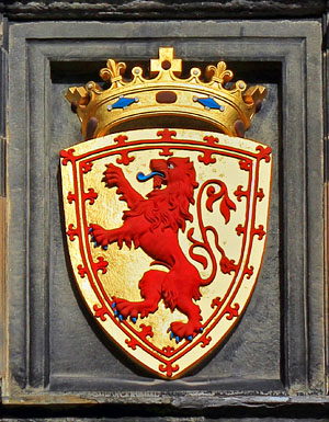 SCOTLAND, Edinburgh, Edinburgh Castle, Royal Lion Coat of Arms, SCO1154JPL 300