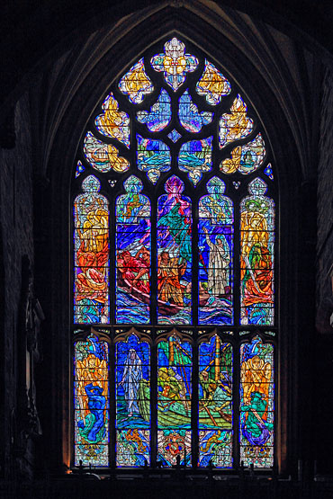 SCOTLAND, Edinburgh, St Giles Cathedral, stained glass window, SCO898JPL 370