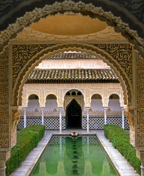 MALLORCA, Palma, Pueblo Espanol (Spanish Village), replica of Alhambra Palace, MAL719JPL A  466