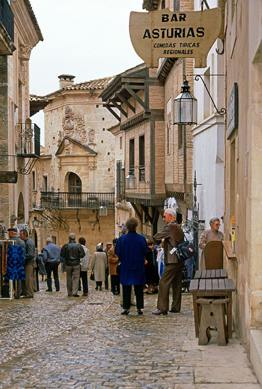 MALLORCA, Palma, Pueblo Espanol (Spanish Village), street scene, SPN1442JPL A383
