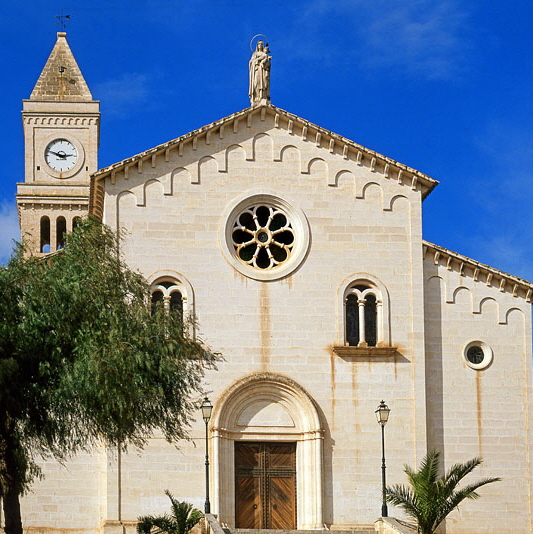 MALLORCA, Porto Cristo, church, MAL1433JPL  534 deep