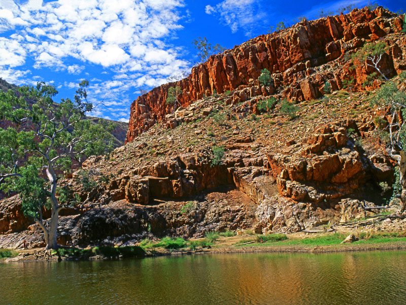 AUSTRALIA, Northern Territory, West MacDonnell Nat Park, Ormiston Gorge, waterhole, AUS1237JPL A 800