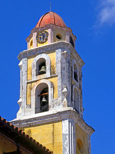 CUBA, Trinidad, old town, Belltower of Lucha Contra Bandidos Museum, CUB166JPL 315 deep