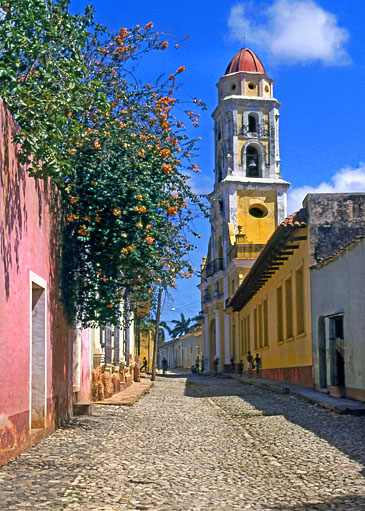 CUBA, Trinidad, old town, Belltower of Luncha Contra Bandidos Museum, CUB145JPL 365