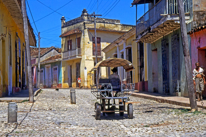 CUBA, Trinidad, old town street, CUB141JPL 850