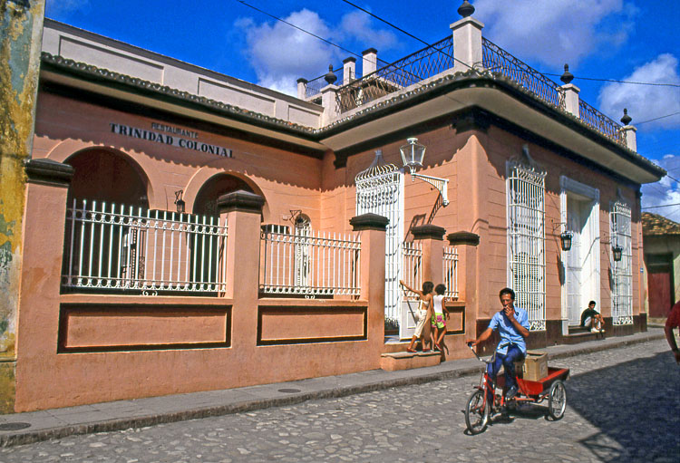 CUBA, Trinidad, old town street, CUB146JPL 750