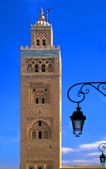 MOROCCO, Marrakesh, Koutoubia Minaret, MOR436JPL A 370