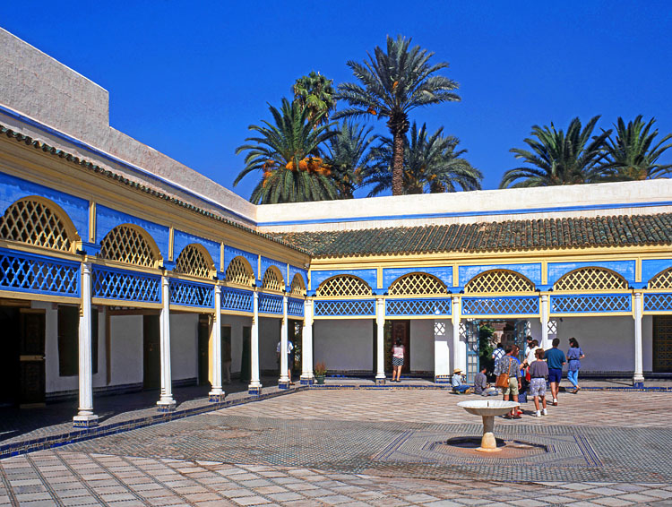MOROCCO, Marrakesh, Royal Palace (Bahia), main courtyard, MOR323JPL 6000 A 750