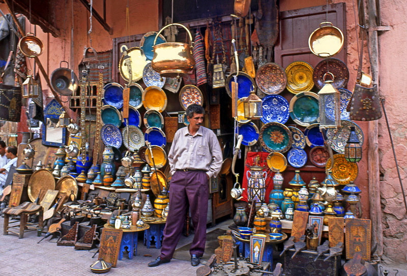 MOROCCO, Marrakesh, souk in the Medina (old town), MOR315JPL A 800