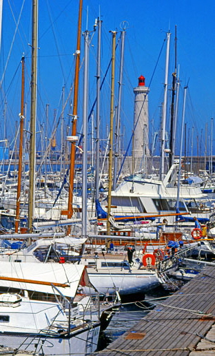 SETE, marina and lighthouse, FRA491JPLA   517 deep