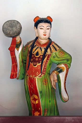 SINGAPORE, Chinatown, Thian Hock Keng Temple, The Moon Goddess, SIN981JPL A 513 deep