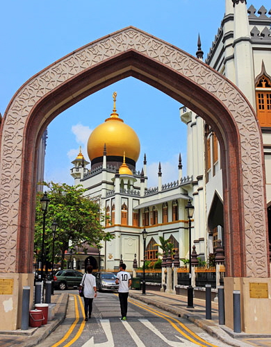 SINGAPORE, Kampong Glam, Arab Quarter, Sultan Mosque, SIN1477JPL A 390 wide