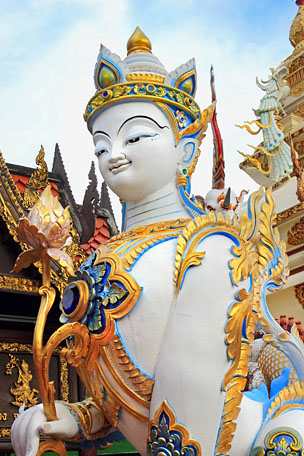 Northern Thailand, CHIANG MAI, Wat Muen Toom (Tum),  temple walll sculptures, THA5124JPL A 304