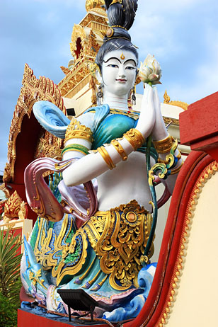Northern Thailand, CHIANG MAI, Wat Muen Toom (Tum), temple walll sculptures, THA5126JPL 308