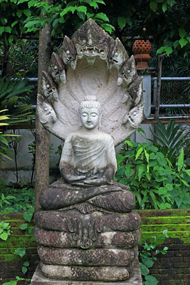 Northern Thailand, CHIANG MAI, Wat Pan Sao, garden statues, THA4633JPL 275