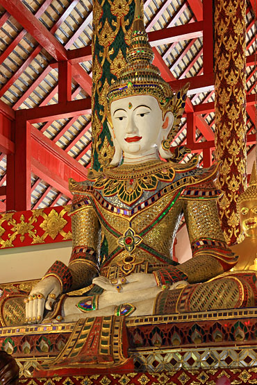 Northern Thailand, CHIANG MAI, Wat Suan Dok, viharn, statues, THA5096JPL 370