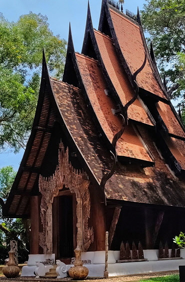 Northern Thailand, CHIANG RAI, Bann Dam (Black House) Museum, Rama Sanctuary, THA5670JPL M  370