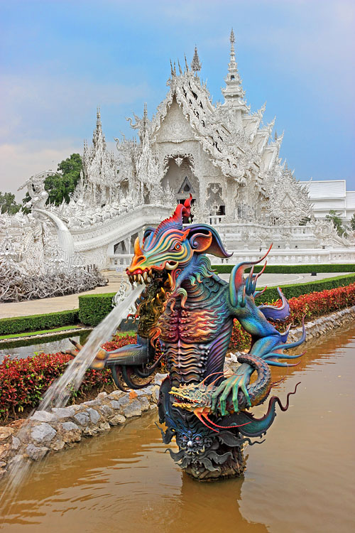 Northern Thailand, CHIANG RAI, Wat Rong Khun (White Temple), THA4921JPL  A  750 deep