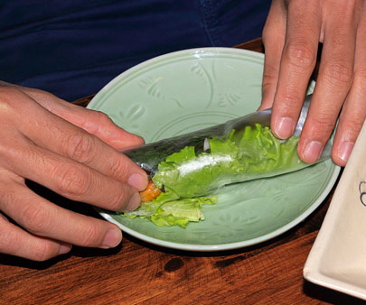Vietnam, HANOI, traditional Hanoi food, Spring Rolls, VT1110JPL A 350 eep