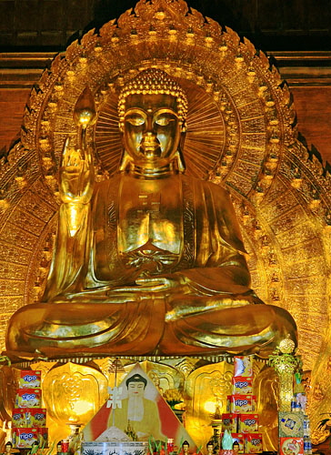 Vietnam, Ninh Binh, BAI DINH TEMPLE, Phap Chu Temple, Buddha statue, VT2190JPL A 370