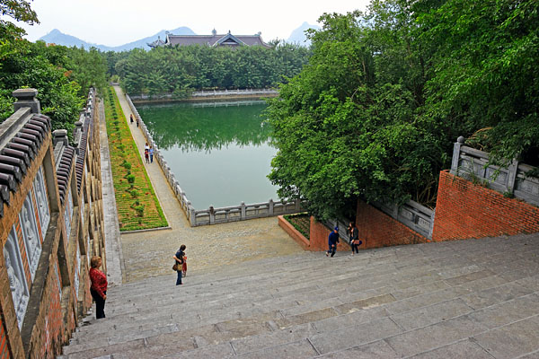 Vietnam, Ninh Binh, BAI DINH TEMPLE, temple complex and ponds, VT2202JPL A 600