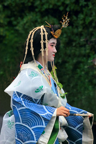 Japan, KYOTO, Aoi Matsuri Festival procession, Uneme (lady in waiting), 15 May 2024, JPN839JPL 370