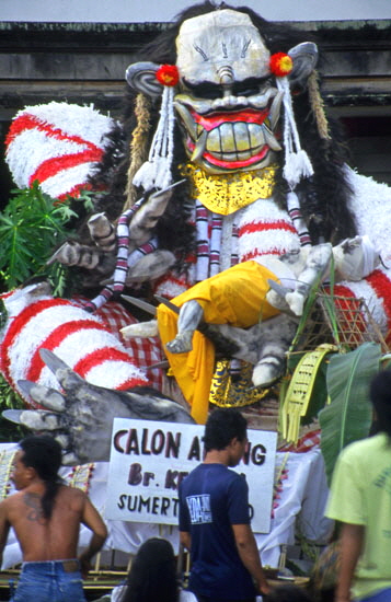 Indonesia, BALI, effigy 'monsters' (Ogoh-Ogoh), for New Year celebrations, BAL917JPL A 375