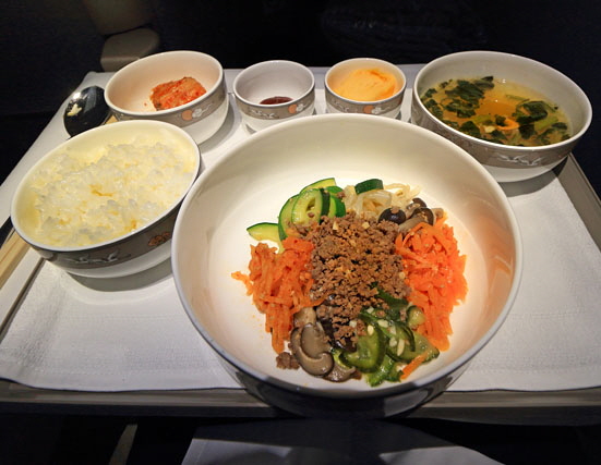 Asiana Airlines, Airbus A350, Business Smartium, bibimbap dining, London to Seoul 600