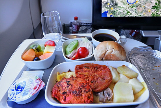 Lufthansa, Airbus A330, Premium Economy, breakast, Bahrain to Frankfurt, A 560