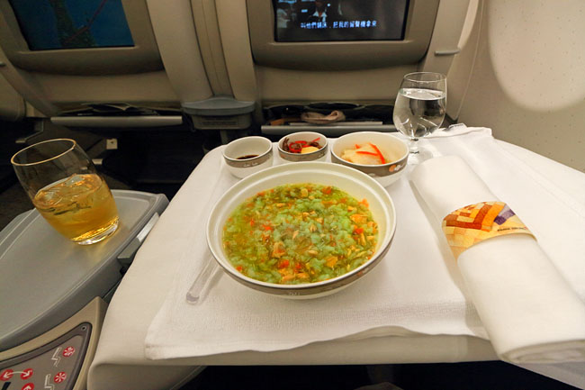 Asiana Airlines, Airbus A330, Business Class, Korean dining, Phuket to Seoul,  A 650