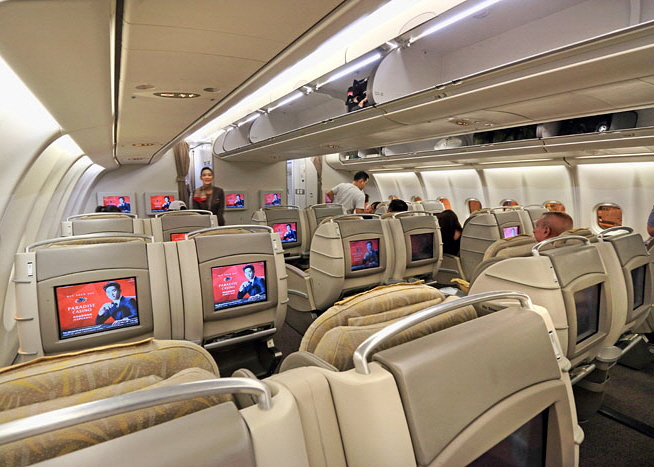 Asiana Airlines, Airbus A330, Business Class cabin, Seoul to Phuket, , A 700